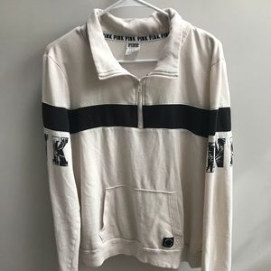 VS PINK Quarter Zip Sweater